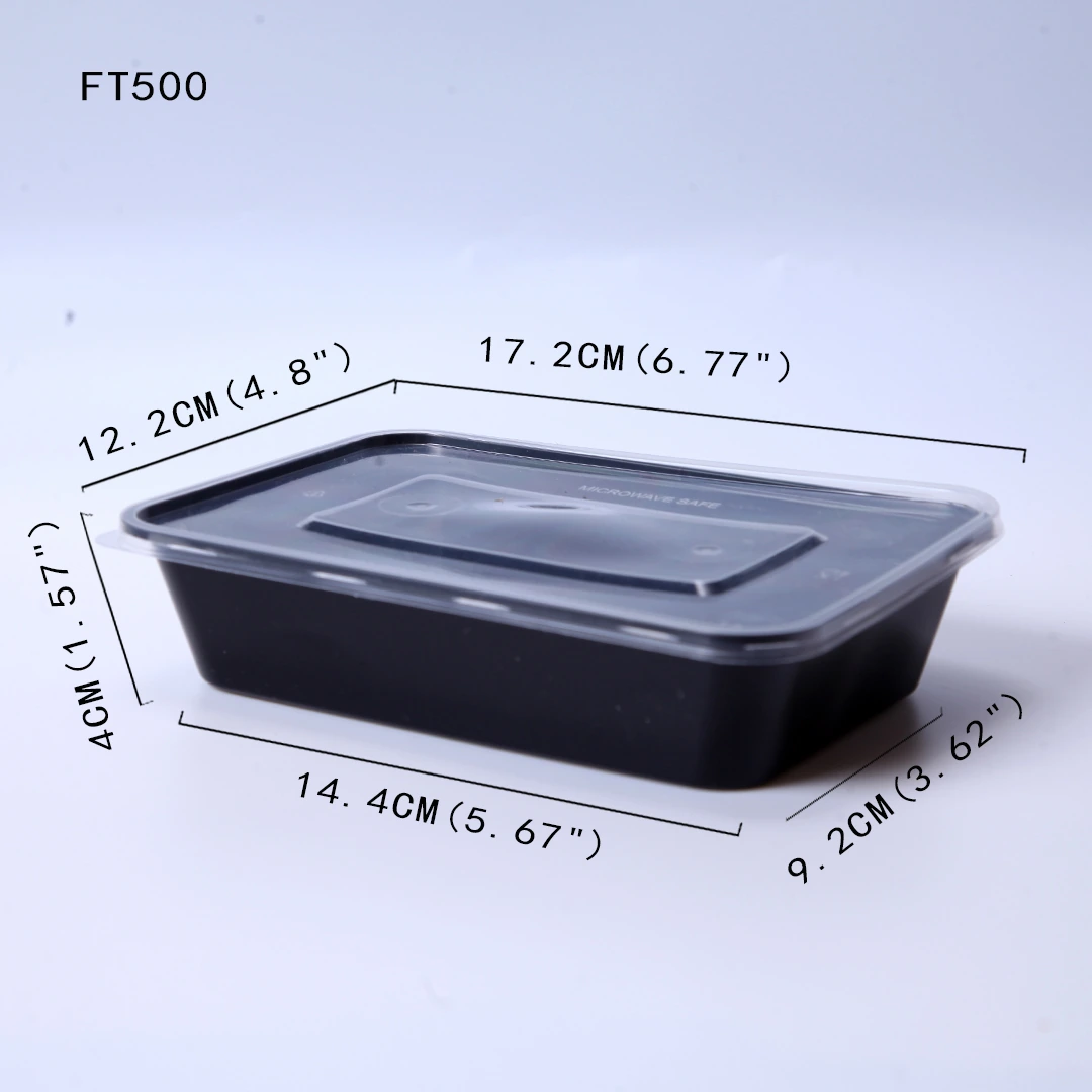 FT500 Rectangular Container with Flat Lid