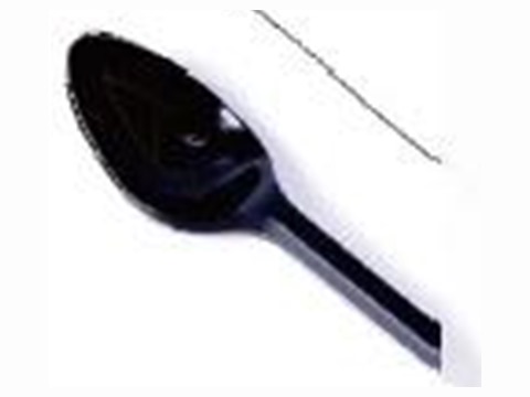 Transparent disposable PS knife, 140 mm
