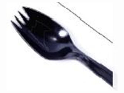 Transparent disposable PS knife, 170 mm
